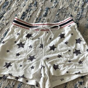 Lou & Grey Star-Patterned White Women's Shorts